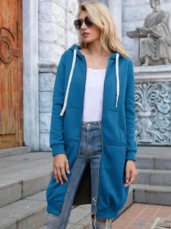 Jackora - Lange Kapuzenjacke mit weiter Passform