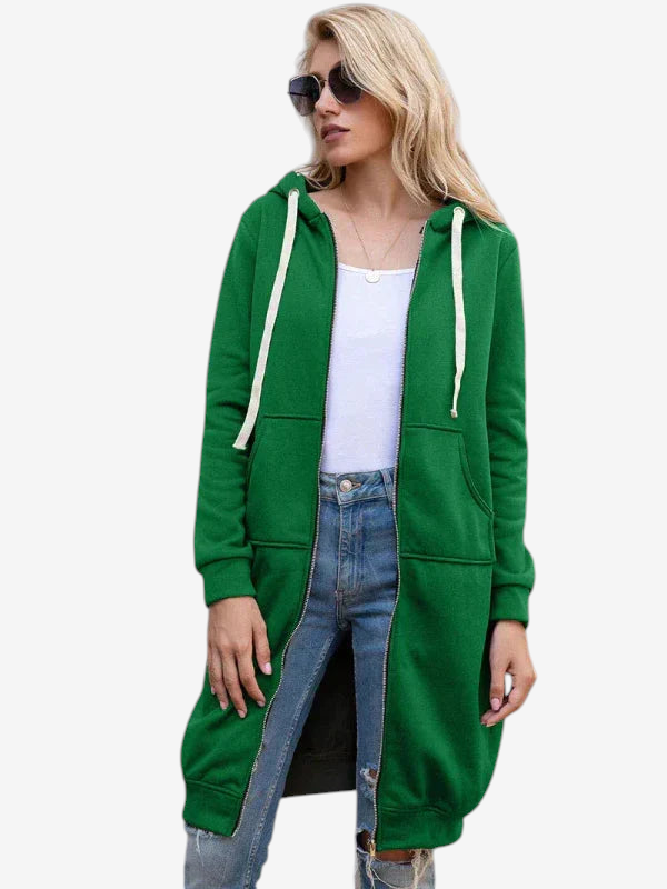 Jackora - Lange Kapuzenjacke mit weiter Passform