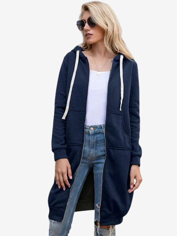 Jackora - Lange Kapuzenjacke mit weiter Passform