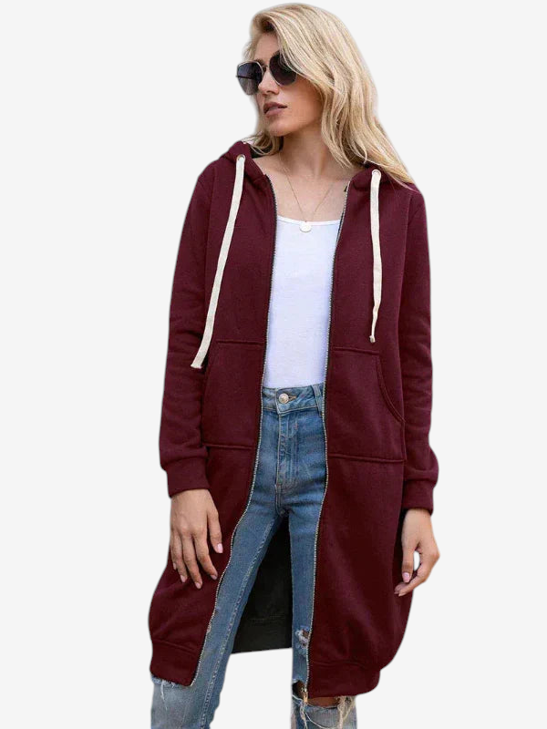 Jackora - Lange Kapuzenjacke mit weiter Passform