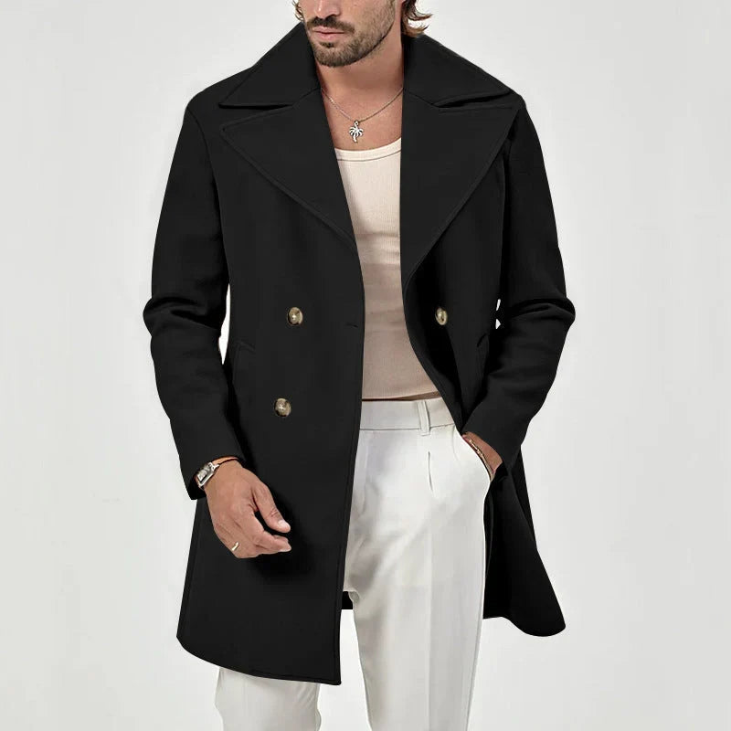 Overton - Manteau mit breiten, geschwungenen Revers