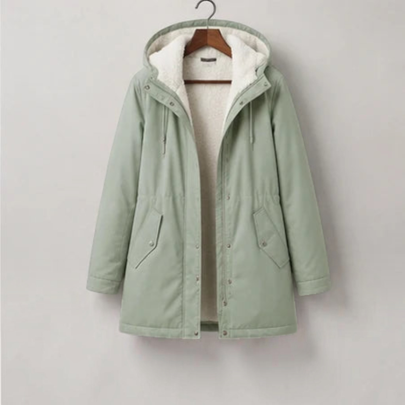 Fleecely - Parka mit Fleece-Futter und fester Kapuze