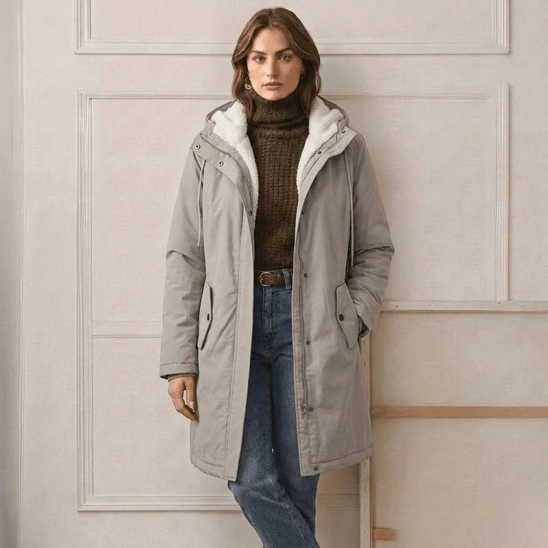 Fleecely - Parka mit Fleece-Futter und fester Kapuze