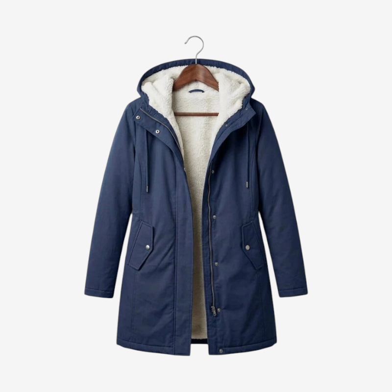 Fleecely - Parka mit Fleece-Futter und fester Kapuze