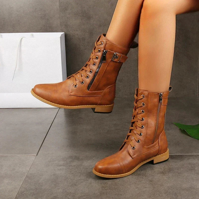 Lacenex - Damen-Stiefel Mit Hoher Schaft