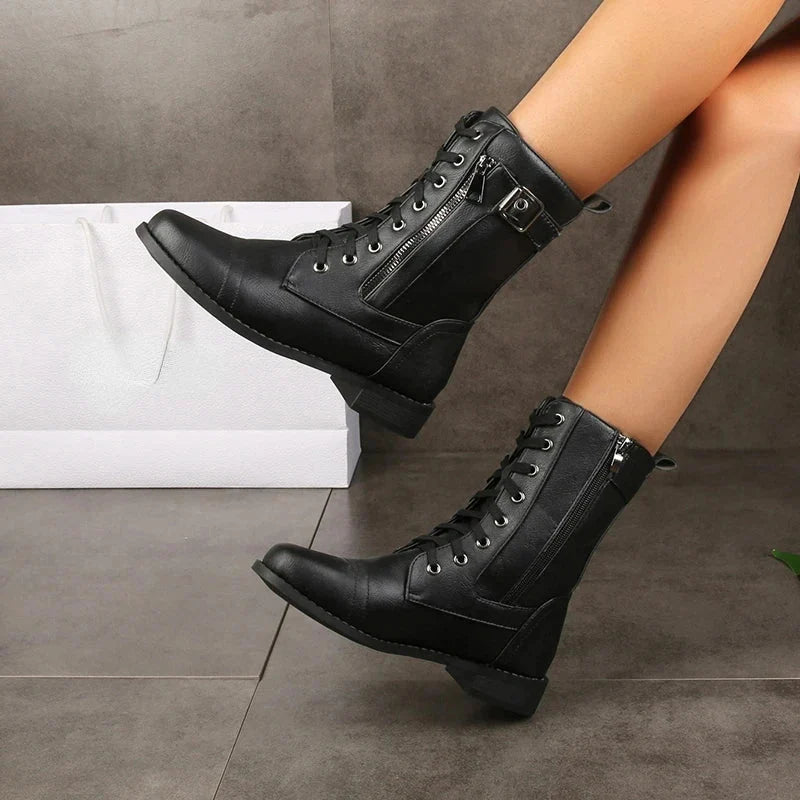 Lacenex - Damen-Stiefel Mit Hoher Schaft
