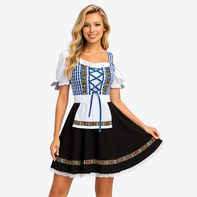 Damen-Dirndl mit Spitzenschürze