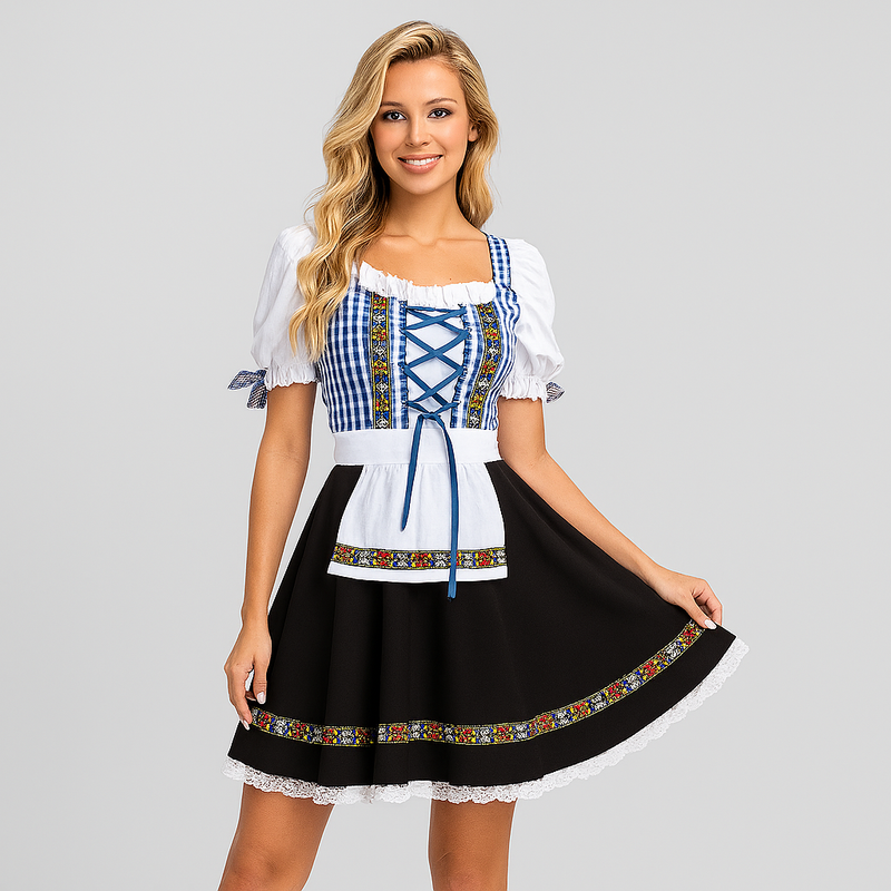 Damen-Dirndl mit Spitzenschürze