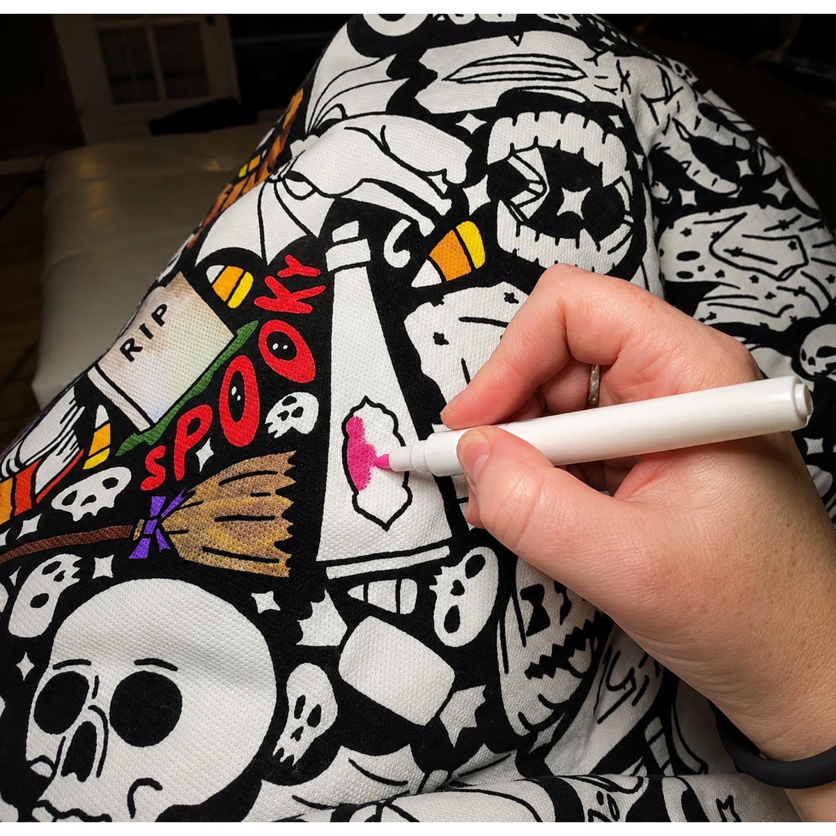 Colorcraft - Inkleurbare Decke mit Kreativen Mustern
