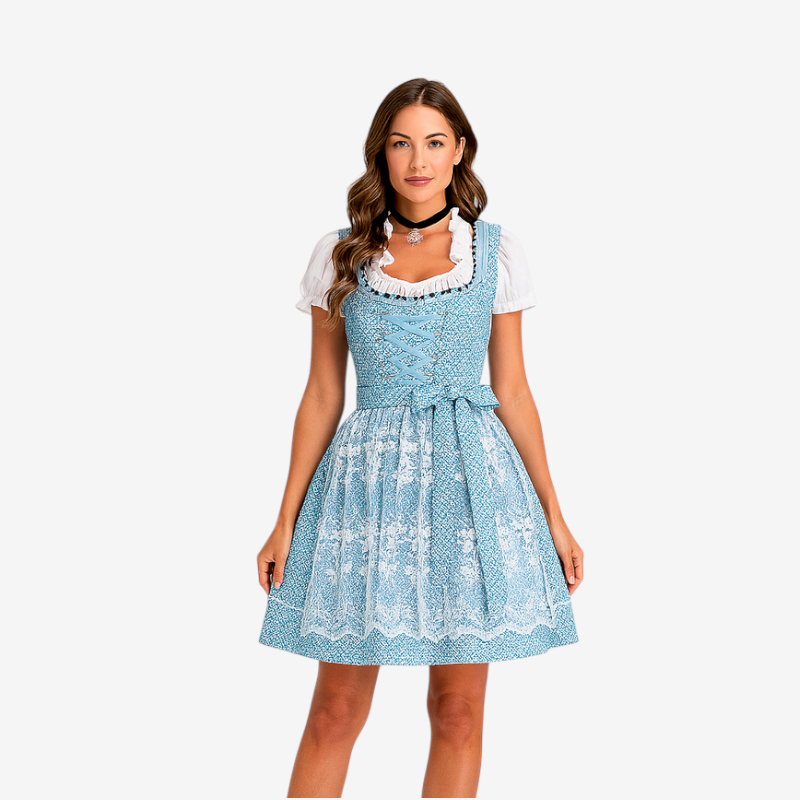 Bayerisches Damen-Dirndl mit Tupfen