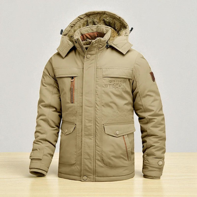 Anders – Langärmlige Jacke mit mehreren Taschen und Kapuze