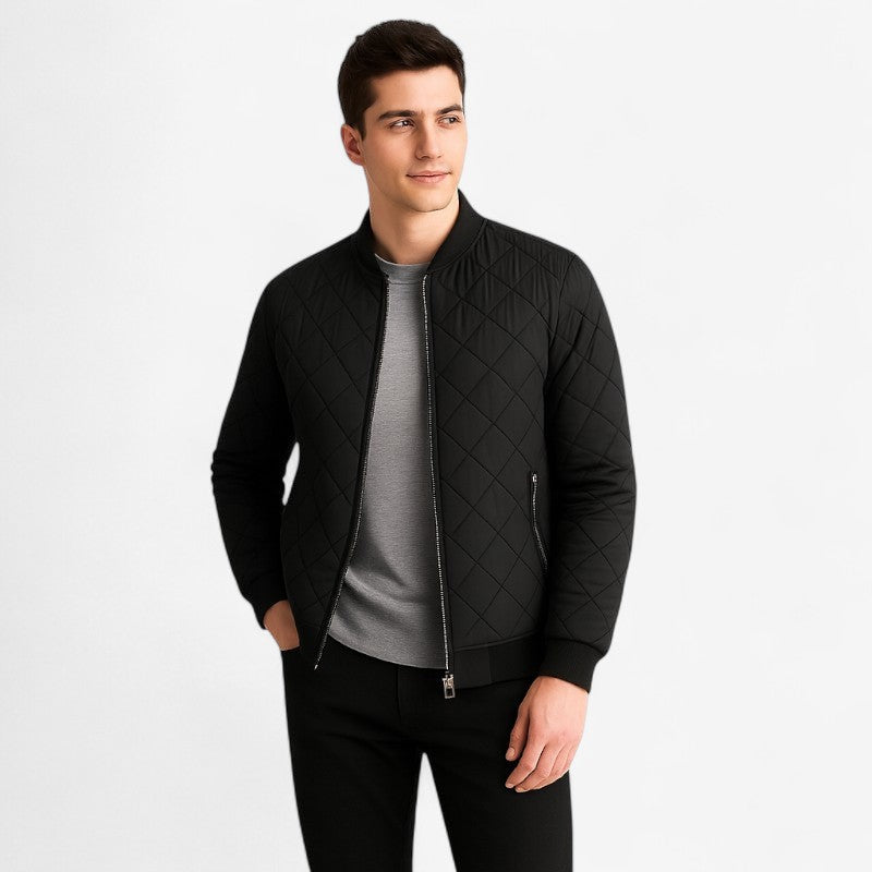 Pablo - Langarmjacke mit Kragen und Reißverschlusstaschen