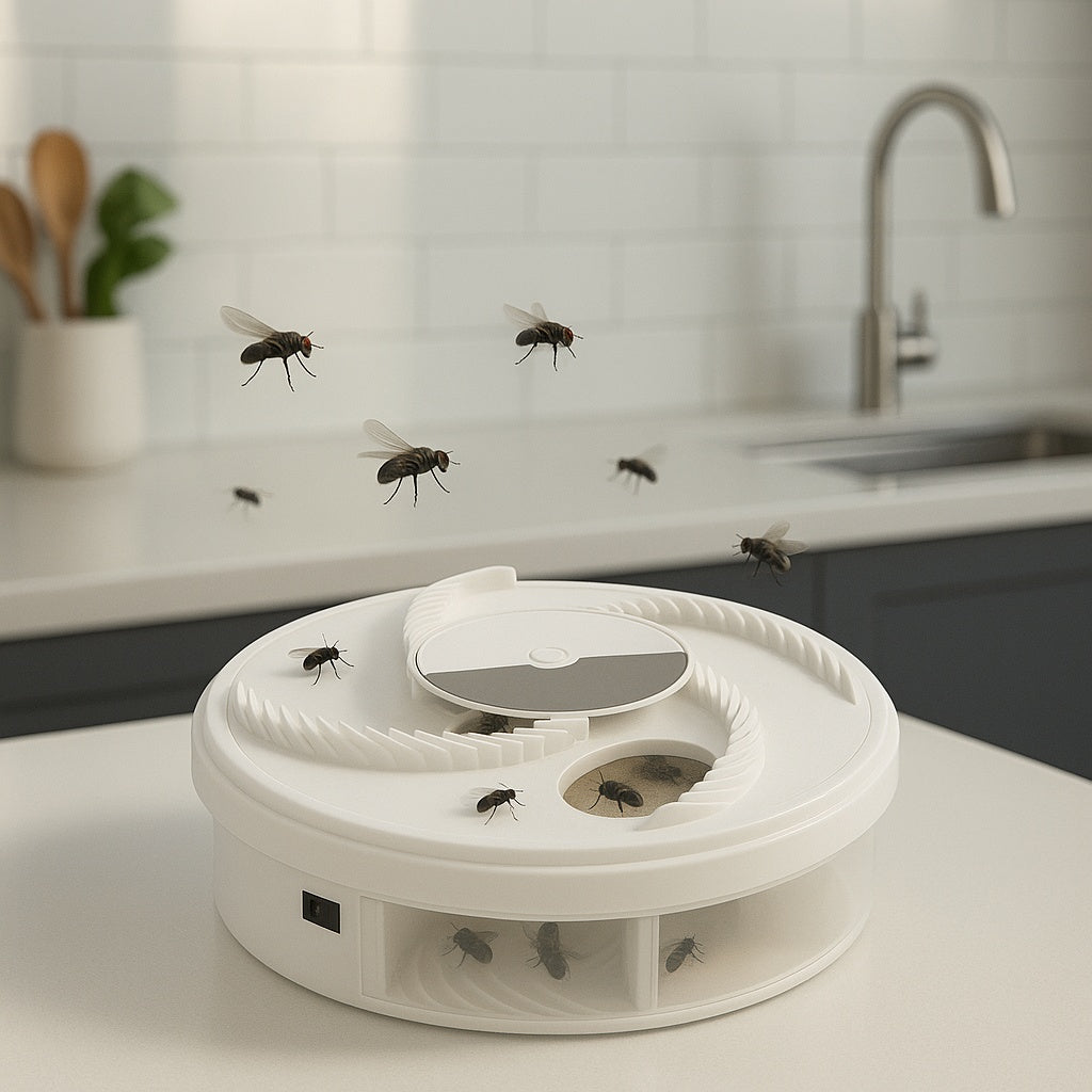 Flylume - Elektrische Fliegenfalle mit LED-Licht und USB-Ladung