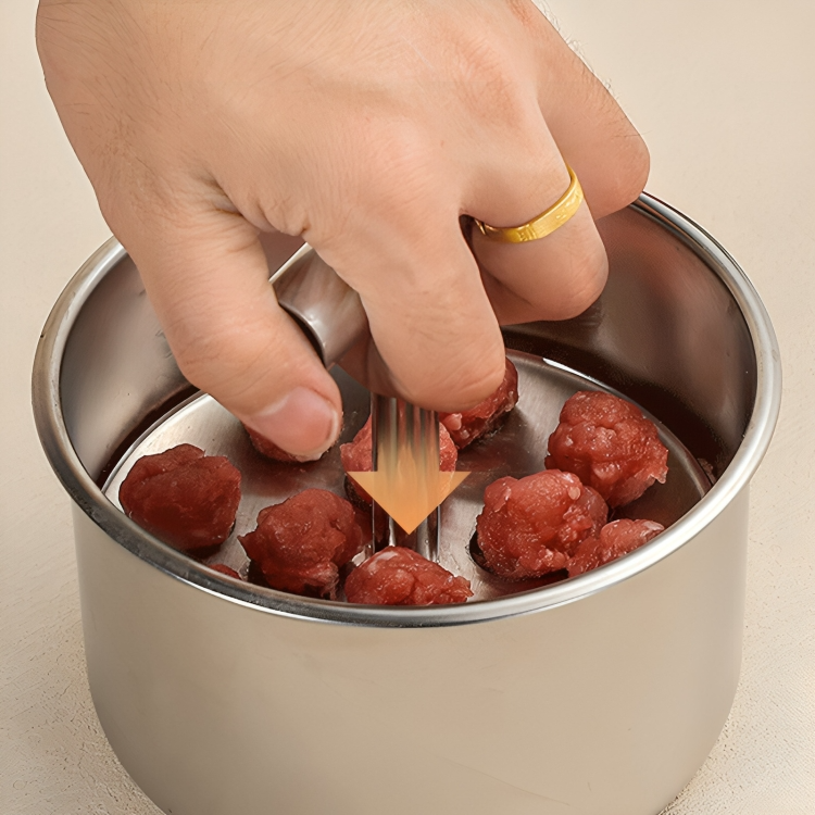 Fleischbällchen | Gleichmäßige Größe | Edelstahl Küchenhelfer| FlavoForm