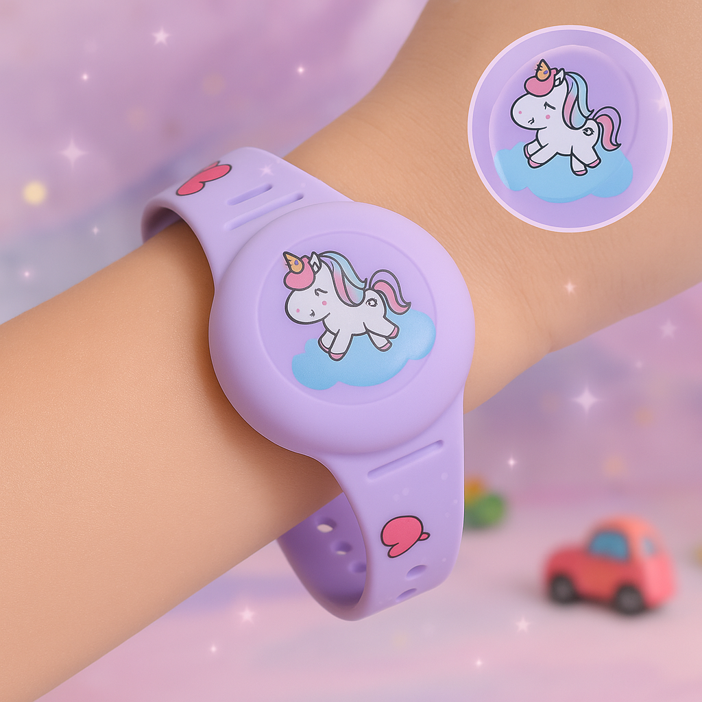 GPS | Kinderarmband | Standortverfolgung | Verstellbares Silikonarmband | KidLoca