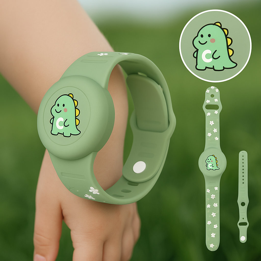 GPS | Kinderarmband | Standortverfolgung | Verstellbares Silikonarmband | KidLoca