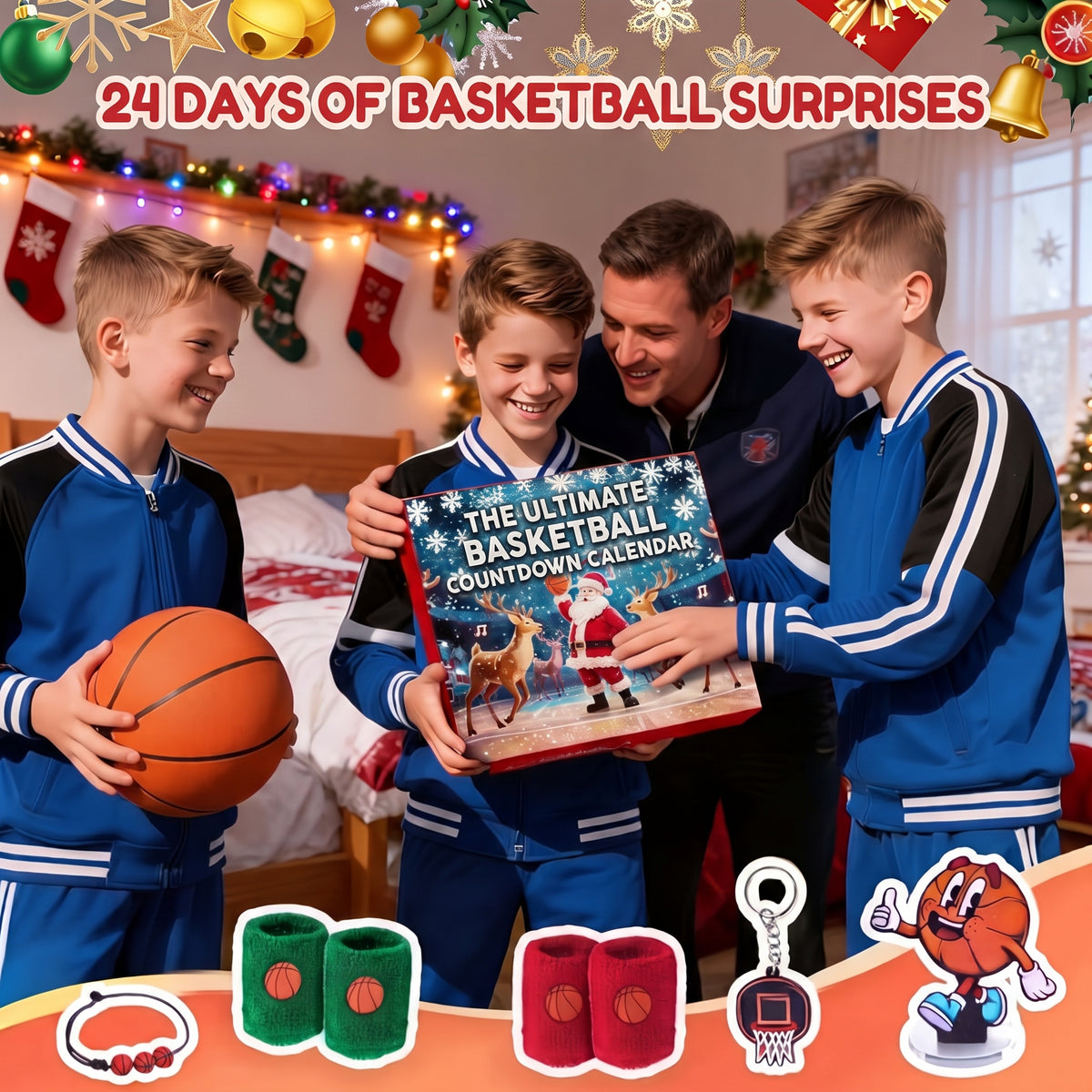 Dunkmas - Basketball-Adventskalender mit Zubehör