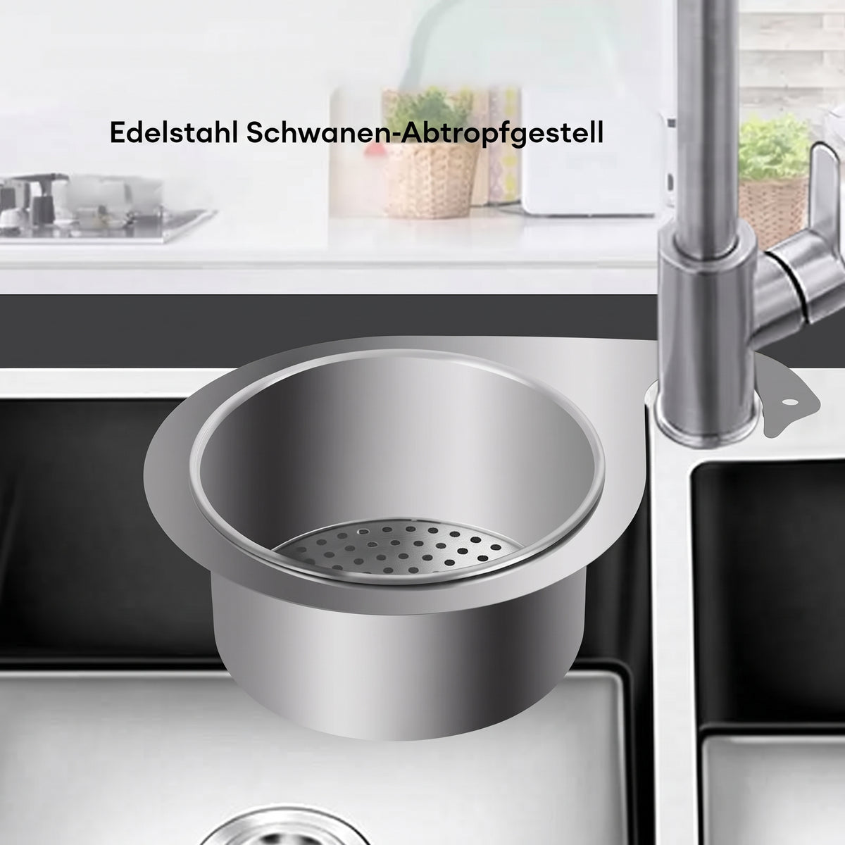 Drain - Dreieckiger Siebkorb für Küchenspülen und Ecken