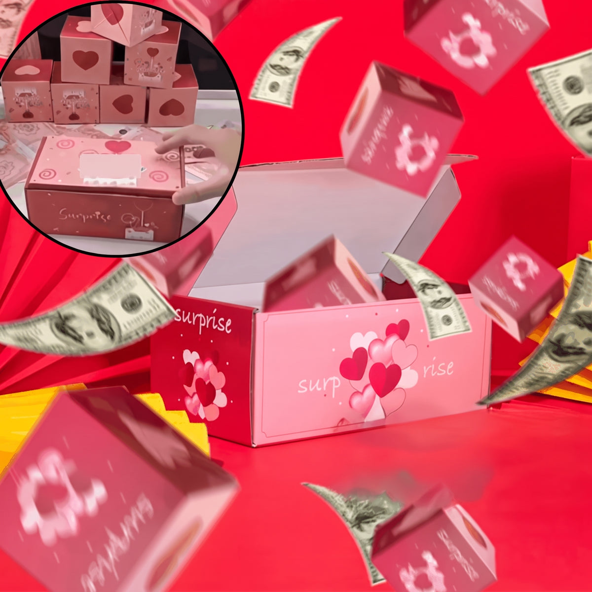 Mystibox - Überraschungsgeschenkbox mit personalisierbaren Fächern