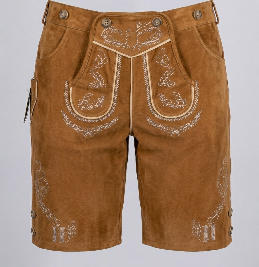 Breechford - Herren Trachtenhose mit besticktem Hosenlatz