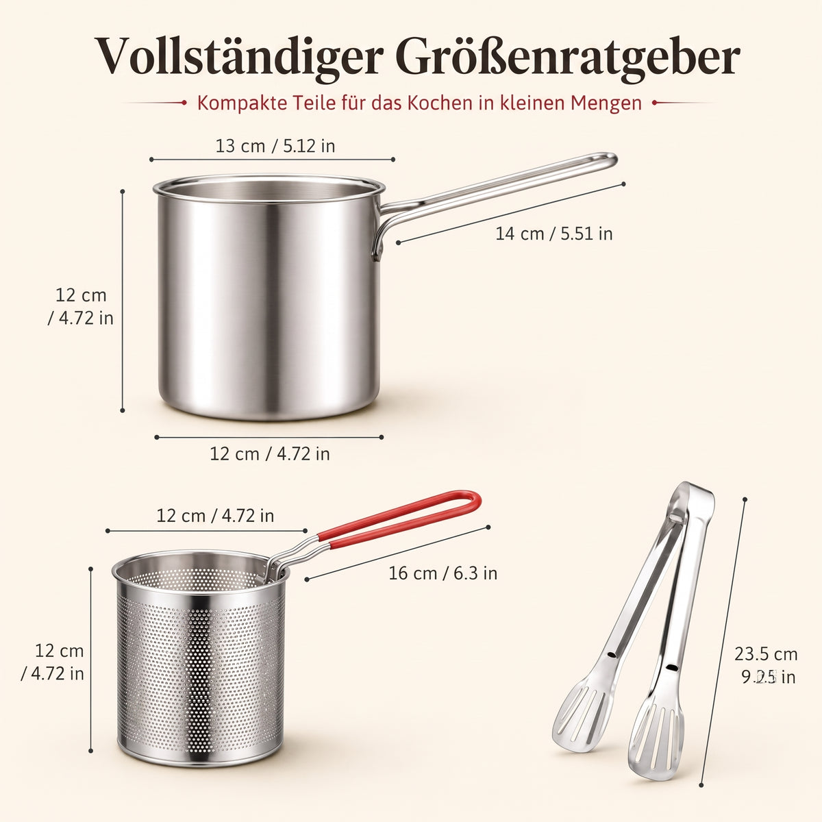 Snackfry - Kompakte Edelstahl-Fritteuse mit Frittierkorb