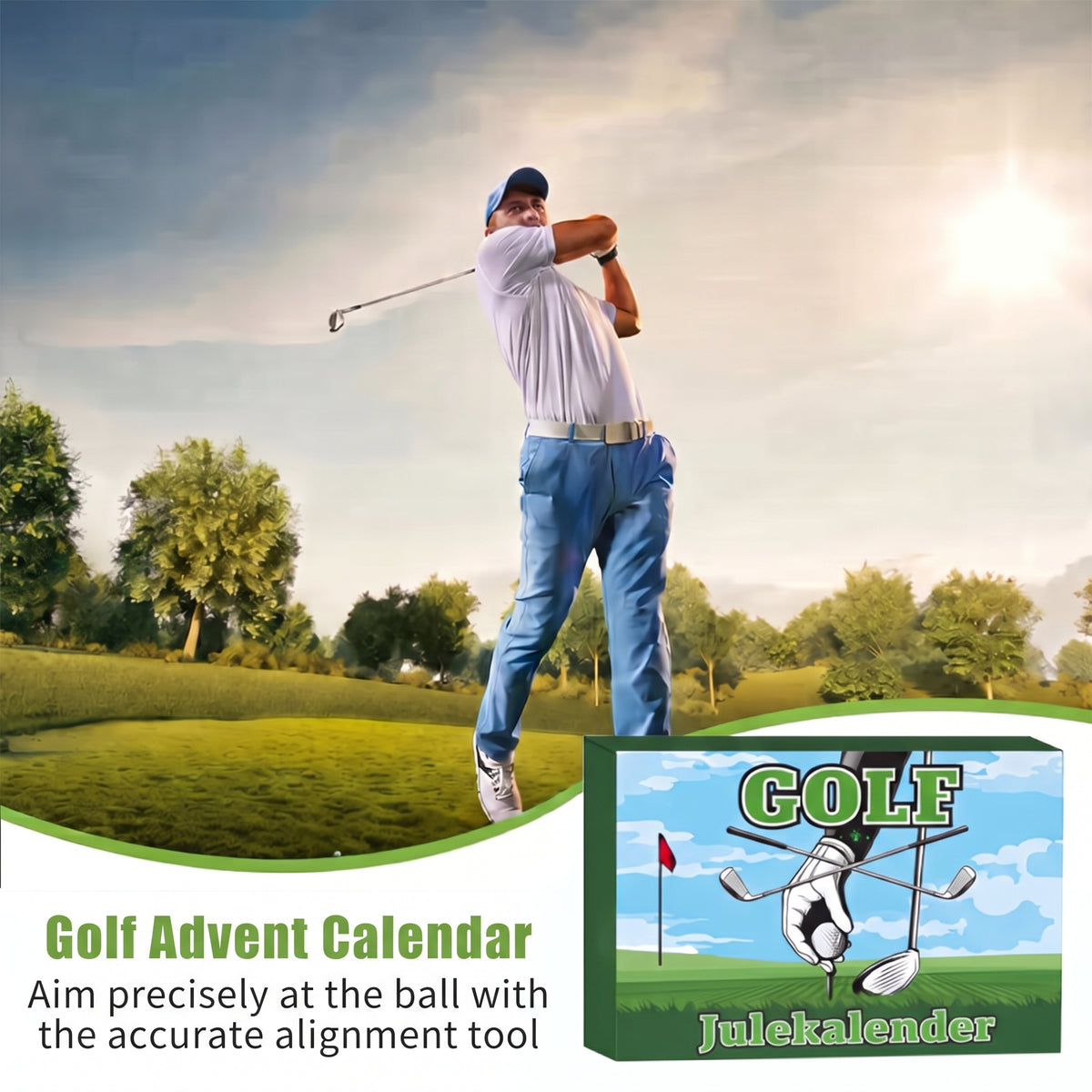 Golfholly - Golf-Adventskalender mit Zubehör