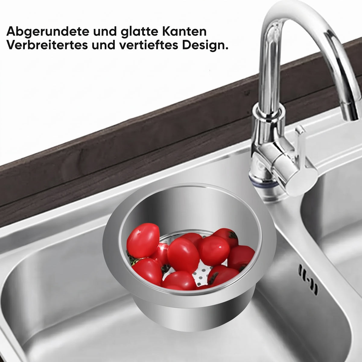 Drain - Dreieckiger Siebkorb für Küchenspülen und Ecken
