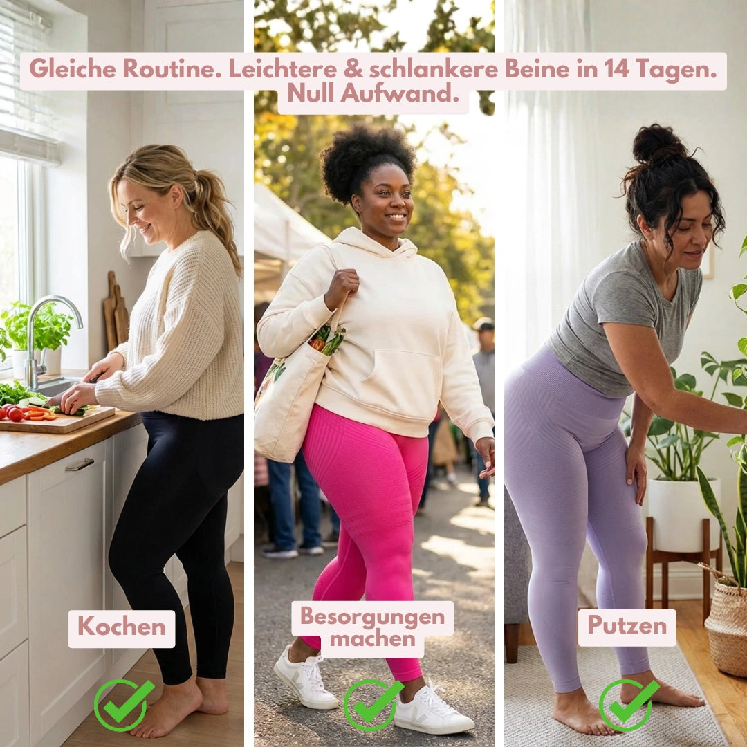 Kompressionsleggings mit hoher Taille | Lipödem schmerzen | FlexContour