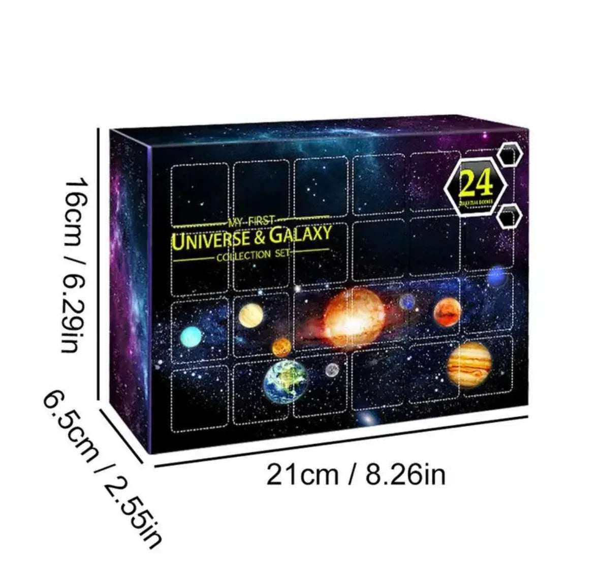 Noelaxy - Adventskalender mit 24 Planeten-Anhängern