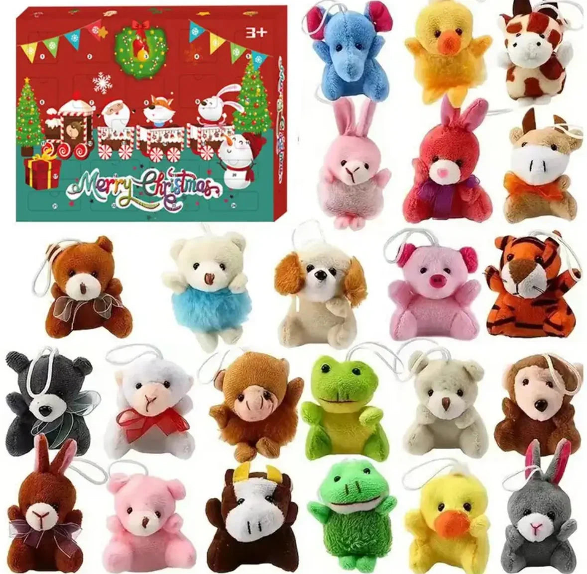 Plüschtier-Adventskalender mit 24 Mini-Teddys zum Aufhängen