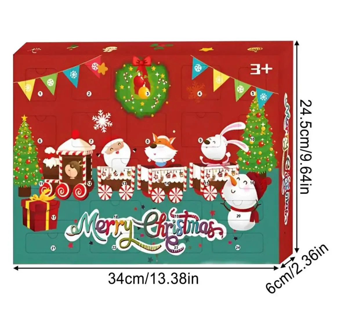 Plüschtier-Adventskalender mit 24 Mini-Teddys zum Aufhängen