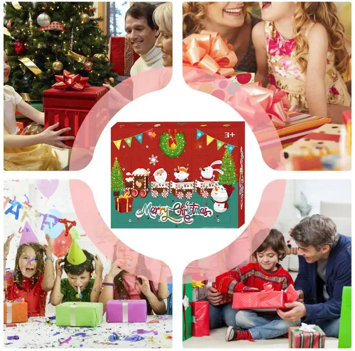 Plüschtier-Adventskalender mit 24 Mini-Teddys zum Aufhängen