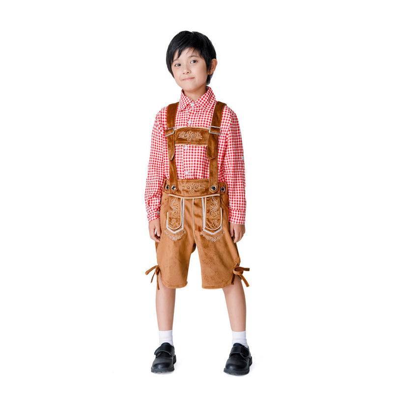 Jungen-Trachtenkurzanzug mit Hosenträgern