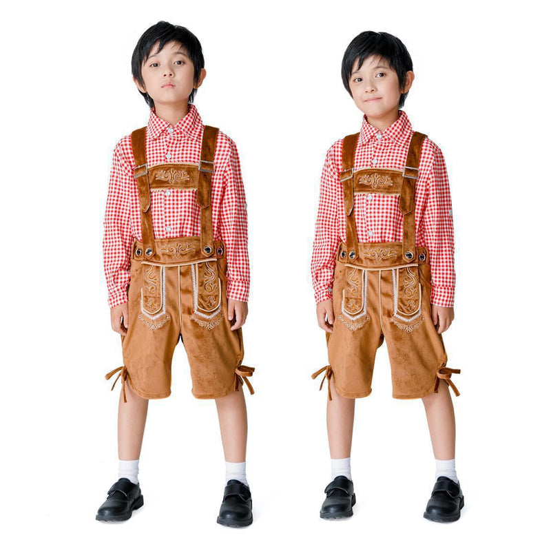 Jungen-Trachtenkurzanzug mit Hosenträgern