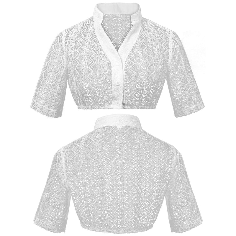 Damen-Spitzenbolero mit Stehkragen
