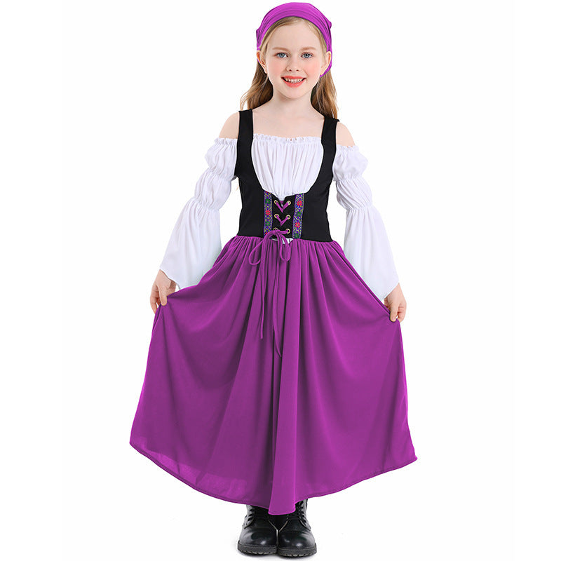 Mädchen-Mittelalterkleid mit Historischer Stil