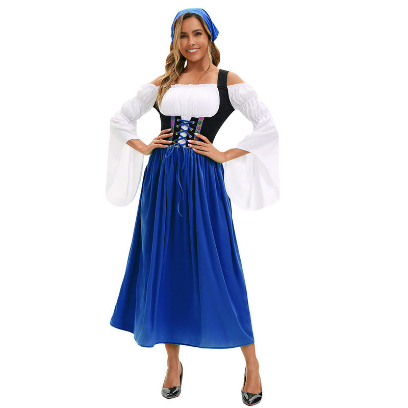 Damen-Renaissancekleid mit Schnürkorsett