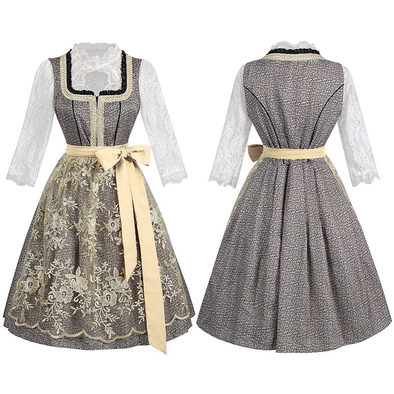Damen-Oktoberfestkleid mit Rüschen