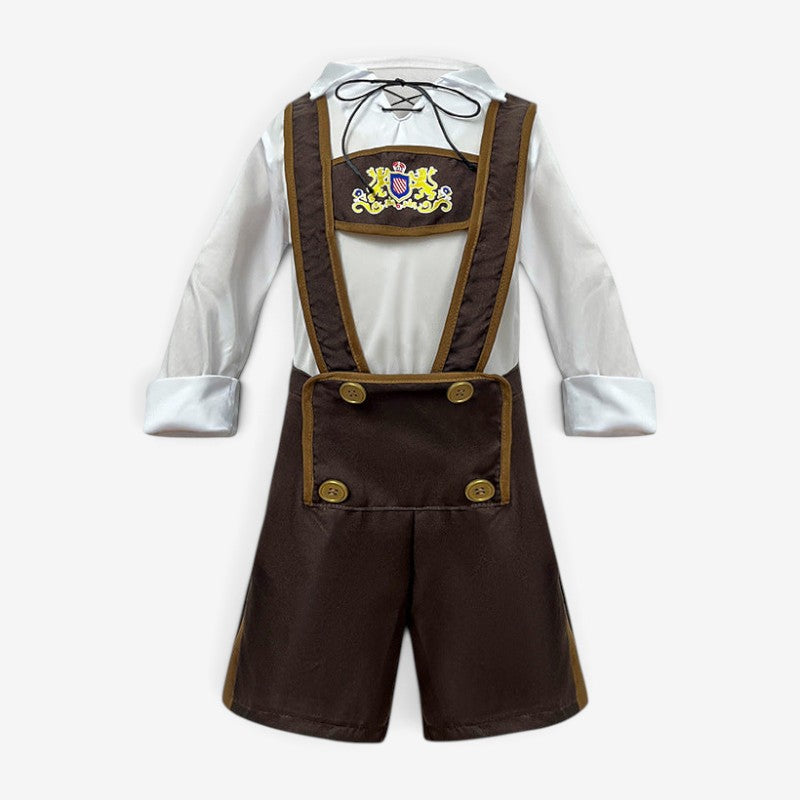 Heritex - Mädchen Dirndl mit Rüschenschürze, Carmen-Ausschnitt