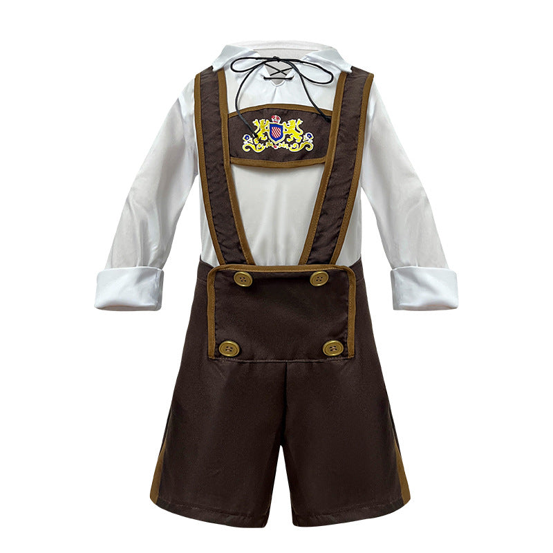 Heritex - Mädchen Dirndl mit Rüschenschürze, Carmen-Ausschnitt