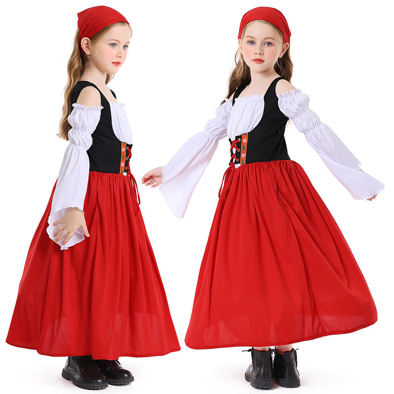 Mädchen-Mittelalterkleid mit Historischer Stil