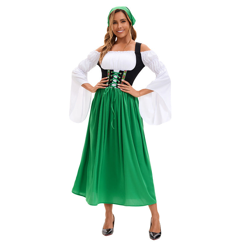 Damen-Renaissancekleid mit Schnürkorsett
