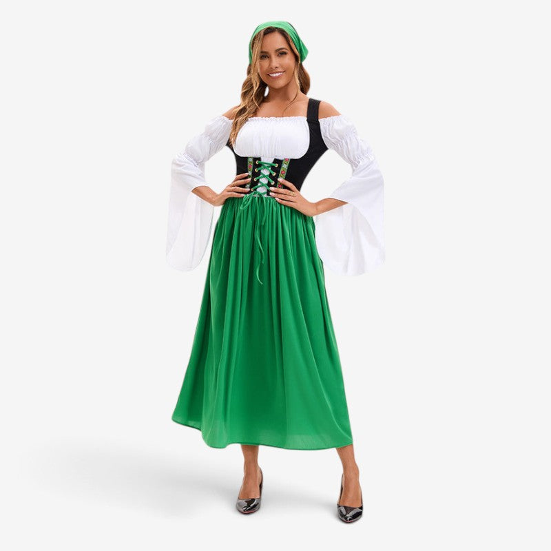 Damen-Renaissancekleid mit Schnürkorsett