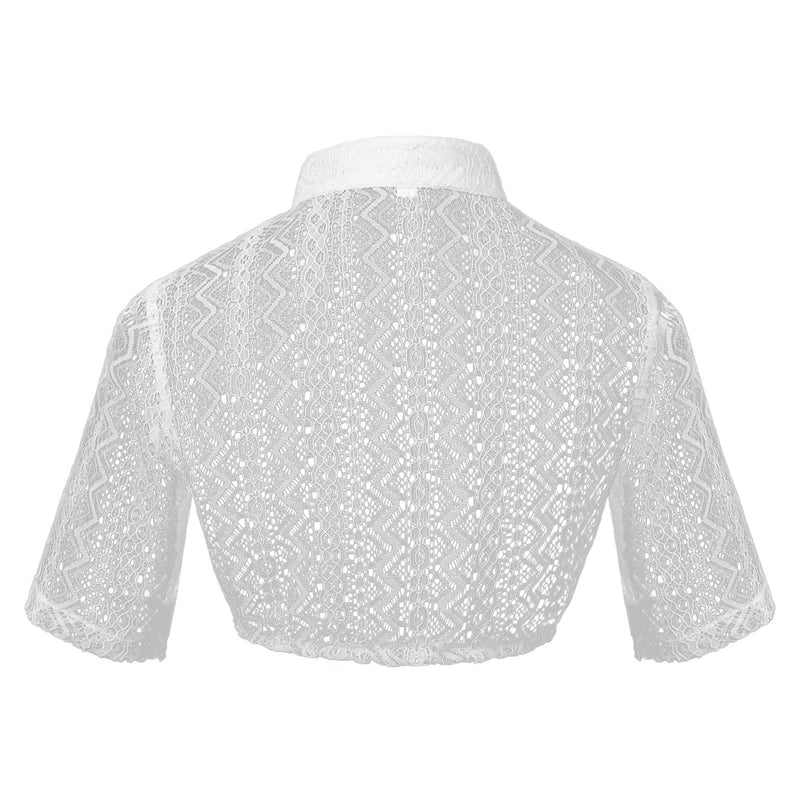 Damen-Spitzenbolero mit Stehkragen