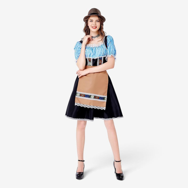 Damen-Trachtenkleid mit Karomuster