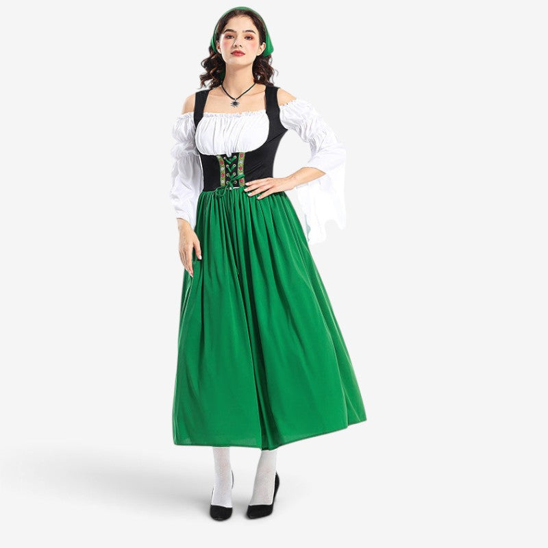 Damen-Renaissancekleid mit Schnürmieder