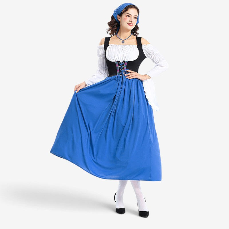 Damen-Renaissancekleid mit Schnürmieder