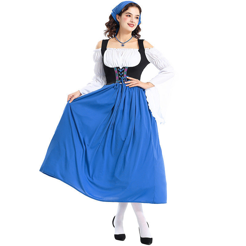 Damen-Renaissancekleid mit Schnürmieder