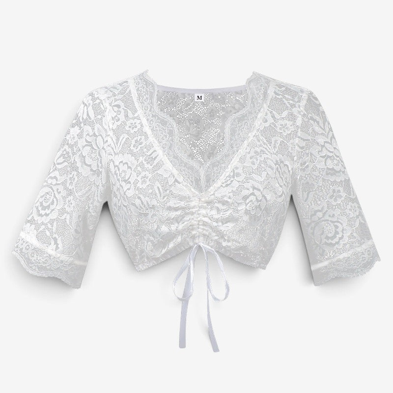 Damen-Spitzenbolero mit Stehkragen