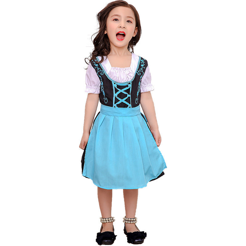 Mädchen-Dirndl mit Schnürmieder